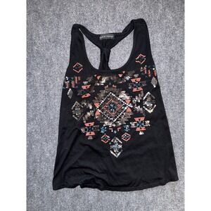 Y2K Almost Famous Sequin Racerback Tank Indie Sleaze Festival Top